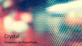  Presentation with green abstract bokeh lights - Colorful PPT theme enhanced with abstract background with bokeh defocused backdrop and a coral colored foreground