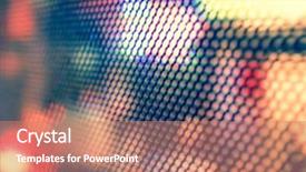  Presentation with lights - PPT theme featuring abstract background with bokeh defocused background and a  colored foreground