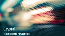  Presentation with shadow - Slides enhanced with abstract background with bokeh defocused background and a ocean colored foreground