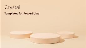  Presentation with cylinder - Colorful presentation theme enhanced with abstract-background-with-geometric-podiums backdrop and a lemonade colored foreground