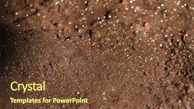  Presentation with abstract - Audience pleasing theme consisting of abstract background with glowing particles backdrop and a tawny brown colored foreground