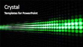  Presentation with dark green abstract - PPT theme featuring abstract background with green lights background and a black colored foreground