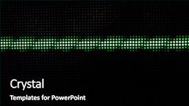  Presentation with dark green abstract - Cool new presentation with abstract background with green lights backdrop and a black colored foreground