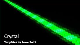  Presentation with dark green abstract - Presentation theme enhanced with abstract background with green lights background and a black colored foreground