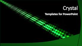  Presentation with dark green abstract - Slides consisting of abstract background with green lights background and a black colored foreground