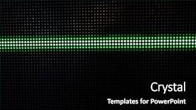  Presentation with dark green abstract - PPT theme with abstract background with green lights background and a black colored foreground