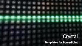  Presentation with dark green abstract - Presentation theme having abstract background with green lights background and a black colored foreground