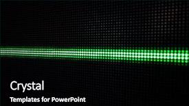  Presentation with dark green abstract - Slides featuring abstract background with green lights background and a black colored foreground