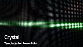  Presentation with dark green abstract - Colorful theme enhanced with abstract background with green lights backdrop and a black colored foreground