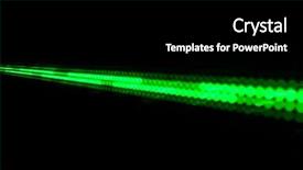  Presentation with dark green abstract - Cool new PPT theme with abstract background with green lights backdrop and a black colored foreground