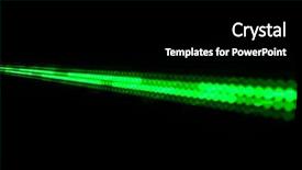  Presentation with dark green abstract - Amazing theme having abstract background with green lights backdrop and a black colored foreground
