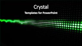  Presentation with dark green abstract - Beautiful presentation featuring abstract background with green lights backdrop and a  colored foreground