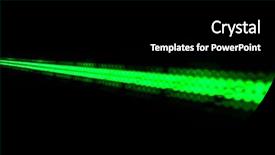  Presentation with dark green abstract - Presentation having abstract background with green lights background and a  colored foreground