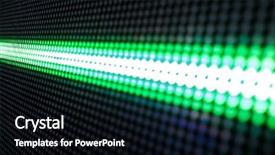  Presentation with dark green abstract - PPT theme featuring abstract background with green lights background and a  colored foreground