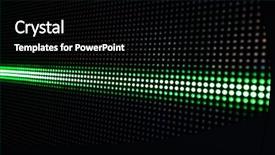  Presentation with dark green abstract - Slides consisting of abstract background with green lights background and a  colored foreground