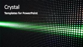  Presentation with dark green abstract - Audience pleasing PPT theme consisting of abstract background with green lights backdrop and a  colored foreground