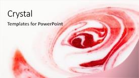  Presentation with jam - PPT theme with abstract background with jam background and a pink colored foreground