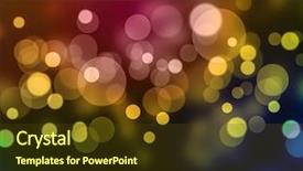  Presentation with rainbow - Cool new slide deck with abstract background with rainbow colors backdrop and a tawny brown colored foreground