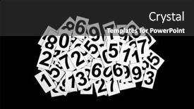  Presentation with abstract numbers - Slides enhanced with abstract-background-with-random-numbers background and a dark gray colored foreground