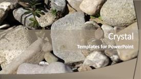  Presentation with stones - Audience pleasing PPT theme consisting of abstract background with round stones backdrop and a  colored foreground