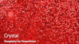  Presentation with abstract red - Audience pleasing presentation consisting of abstract background with sequins red backdrop and a crimson colored foreground