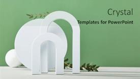  Presentation with geometric shapes - Slide set with abstract-background-with-various-geometric background and a  colored foreground