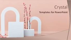  Presentation with geometric shapes - PPT theme featuring abstract-background-with-various-geometric and a  colored foreground