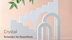  Presentation with abstract leaves - Theme enhanced with abstract-background-with-various-geometrical background and a lemonade colored foreground