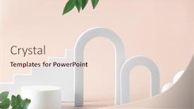  Presentation with abstract leaves - PPT layouts consisting of abstract-background-with-various-geometrical background and a lemonade colored foreground