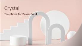  Presentation with abstract - Presentation theme featuring abstract-background-with-various-geometrical background and a lemonade colored foreground