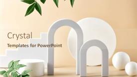  Presentation with abstract leaves - Presentation enhanced with abstract-background-with-various-geometrical background and a lemonade colored foreground