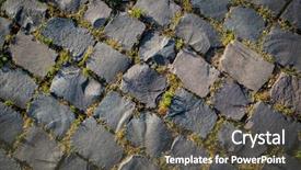  Presentation with pavement - Theme featuring abstract backround texture with stone background and a dark gray colored foreground