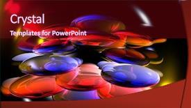  Presentation with blue and red - Presentation enhanced with abstract backrounds - blue red backround 02 background and a  colored foreground