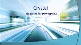  Presentation with moving on - Audience pleasing PPT theme consisting of abstract backrounds - blurred backround of moving futuristic backdrop and a sky blue colored foreground