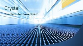  Presentation with futuristic - Slide deck having abstract backrounds - blurred backround of moving futuristic background and a sky blue colored foreground