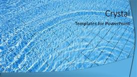 Presentation with water purification crystal - Audience pleasing PPT layouts consisting of abstract backrounds - crystal clear water backdrop and a  colored foreground