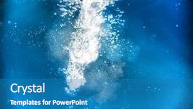  Presentation with gravity rain blue water drop splash - Colorful slide deck enhanced with abstract backrounds - fantastical water background drops waves backdrop and a teal colored foreground