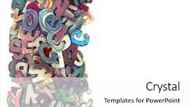  Presentation with old letter sealed envelope - Beautiful PPT theme featuring abstract backrounds - old wooden letters backround image backdrop and a white colored foreground