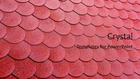  Presentation with tiles - Presentation theme enhanced with abstract backrounds - roof tiles backround background and a coral colored foreground