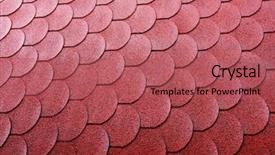  Presentation with white clay tiled roof - Presentation design having abstract backrounds - roof tiles backround background and a red colored foreground