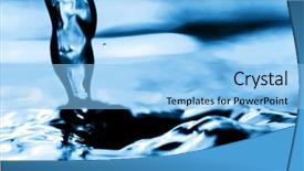  Presentation with stop motion - Audience pleasing presentation consisting of abstract backrounds - water splashing stream motion stop backdrop and a light blue colored foreground