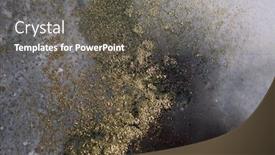  Presentation with abstract gold black - Presentation theme consisting of abstract-black-and-gold-blots background and a gray colored foreground