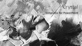  Presentation with abstract watercolor - Beautiful PPT theme featuring abstract-black-and-white-acrylic backdrop and a light gray colored foreground