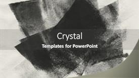  Presentation with ink blot - Presentation design with abstract-black-and-white-grain background and a dark gray colored foreground