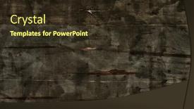  Presentation with black-abstract - Presentation theme consisting of abstract-black-painting background and a tawny brown colored foreground