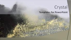  Presentation with abstract alcohol - Slides with abstract-blink-smoke-painting-blots background and a sky blue colored foreground