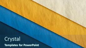  Presentation with abstract blue texture - PPT theme with abstract-blue-and-yellow-vintage background and a ocean colored foreground