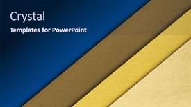  Presentation with abstract blue texture - Slides consisting of abstract-blue-and-yellow-vintage background and a navy blue colored foreground