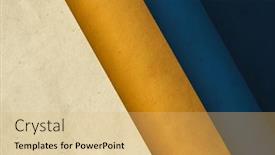  Presentation with abstract blue texture - Presentation theme enhanced with abstract-blue-and-yellow-vintage background and a yellow colored foreground