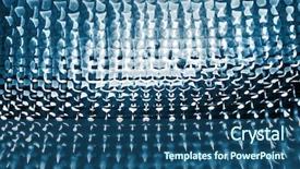  Presentation with abstract blue texture - Slide deck consisting of abstract blue background mesh texture macro close-up shallow dof background and a ocean colored foreground